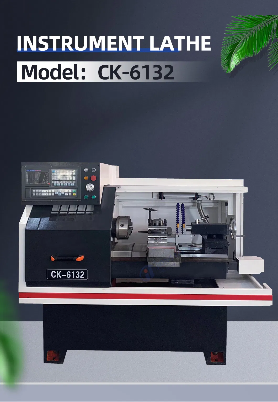 High Precision and Efficiency Ck6132 Instrument CNC Lathe