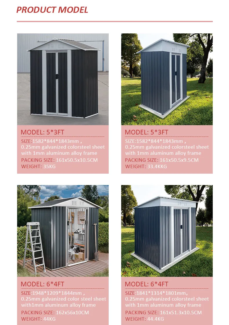 10*8FT Secure Lockable Steel Storage Shed Tidy Potting Garden Shed Reliable Outdoor Home Shed Outdoor Storage Shed Garden Shed Prefabricated Shed