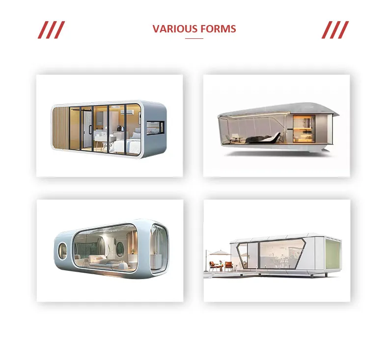Compact Capsule House Unit Portable Space Capsule Hotel Prefabricated Room Tiny Home for Outdoor Commercial Tiny Home