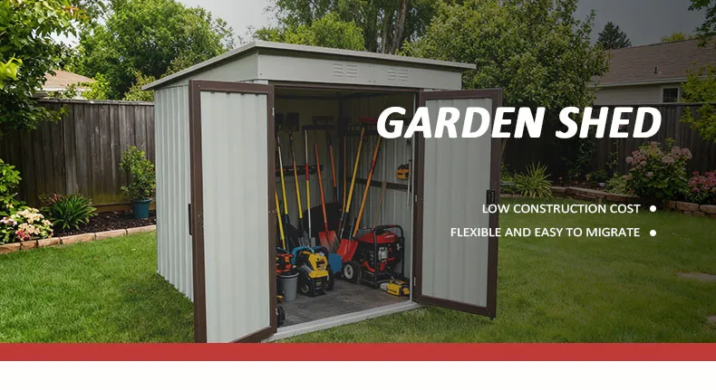 10*8FT Secure Lockable Steel Storage Shed Tidy Potting Garden Shed Reliable Outdoor Home Shed Outdoor Storage Shed Garden Shed Prefabricated Shed