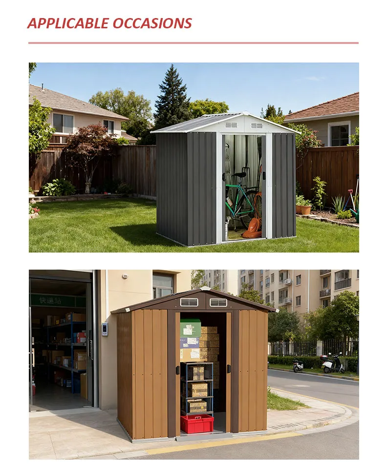 10*8FT Secure Lockable Steel Storage Shed Tidy Potting Garden Shed Reliable Outdoor Home Shed Outdoor Storage Shed Garden Shed Prefabricated Shed