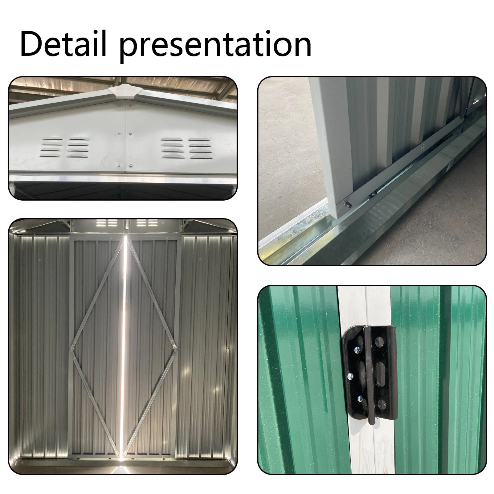 10*8FT Secure Lockable Steel Storage Shed Tidy Potting Garden Shed Reliable Outdoor Home Shed Outdoor Storage Shed Garden Shed Prefabricated Shed