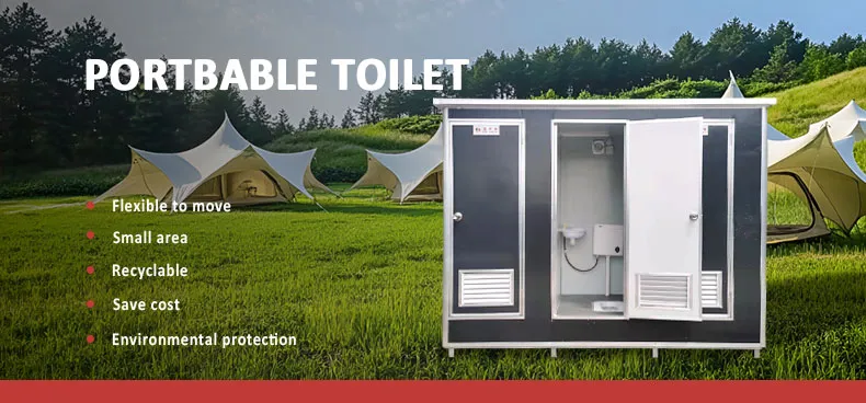 Professional China Portable Toilet with Air Conditioner, Modular Prefab Shower Room with Toilet