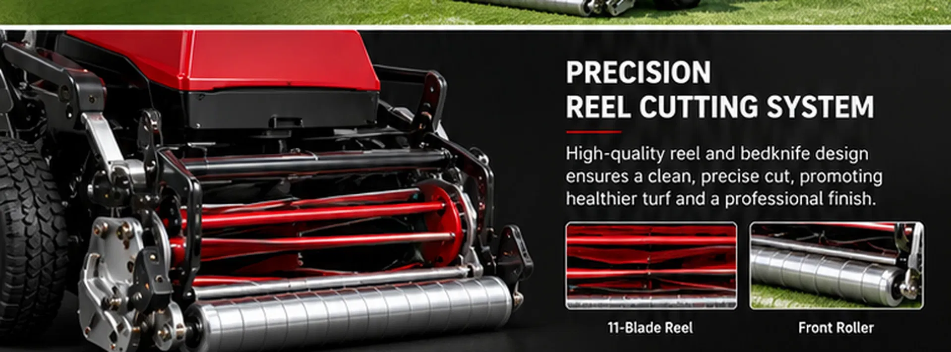 Professional Electric Greens Mower 22 Inch Reel Mower for Golf Course