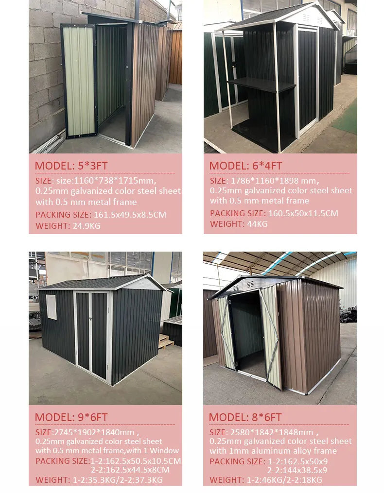 10*8FT Secure Lockable Steel Storage Shed Tidy Potting Garden Shed Reliable Outdoor Home Shed Outdoor Storage Shed Garden Shed Prefabricated Shed