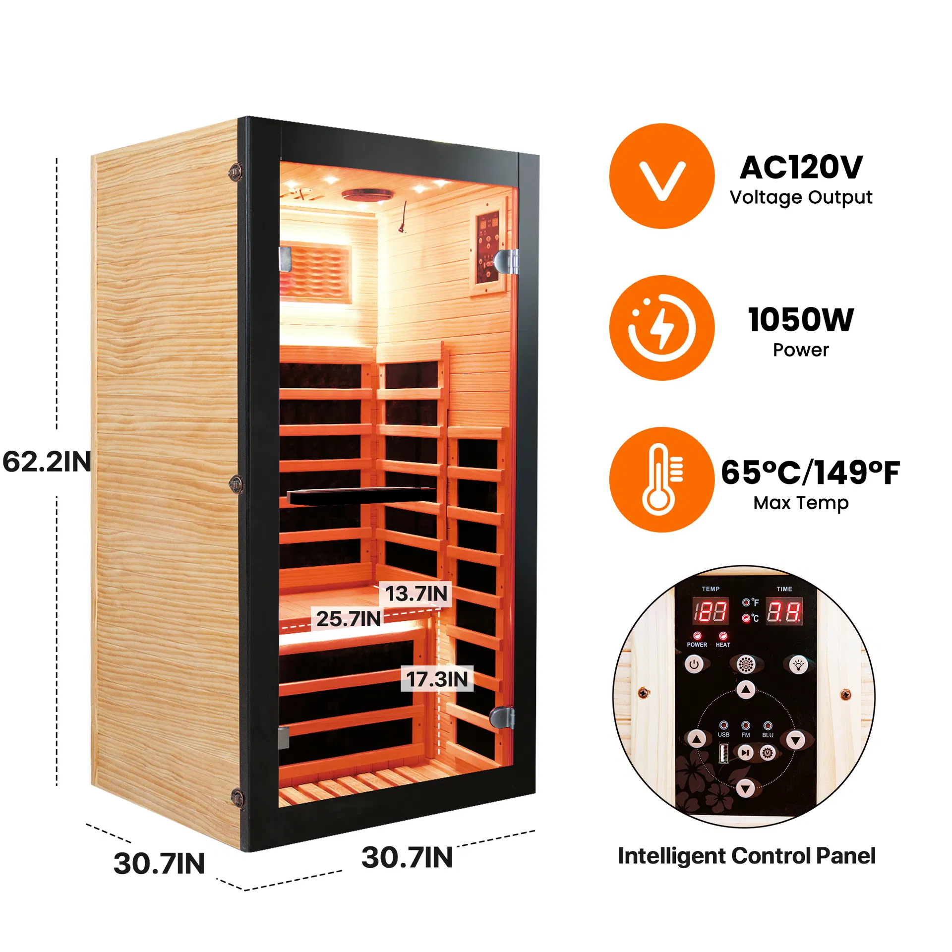 Single-Person Sauna Cabin Sauna Room