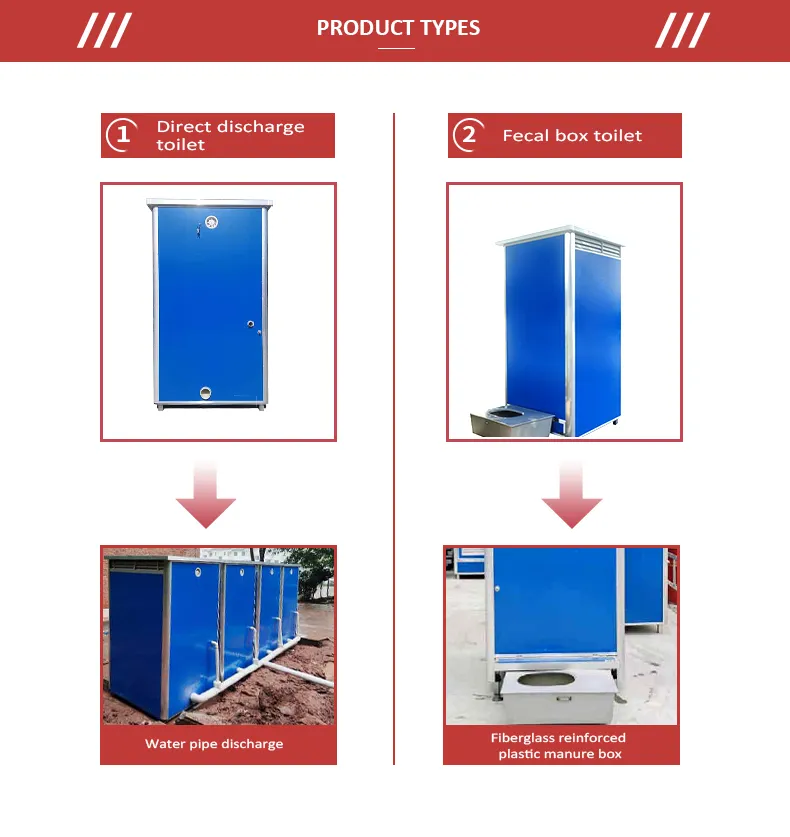 Double Outdoor Lavatory Prefabricated Modular Parks Sandwich Panel Portable Latrine Public Cheap Price Small Modular Container Toilet