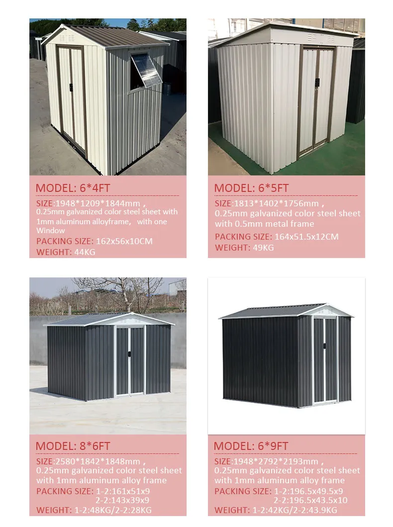 10*8FT Secure Lockable Steel Storage Shed Tidy Potting Garden Shed Reliable Outdoor Home Shed Outdoor Storage Shed Garden Shed Prefabricated Shed