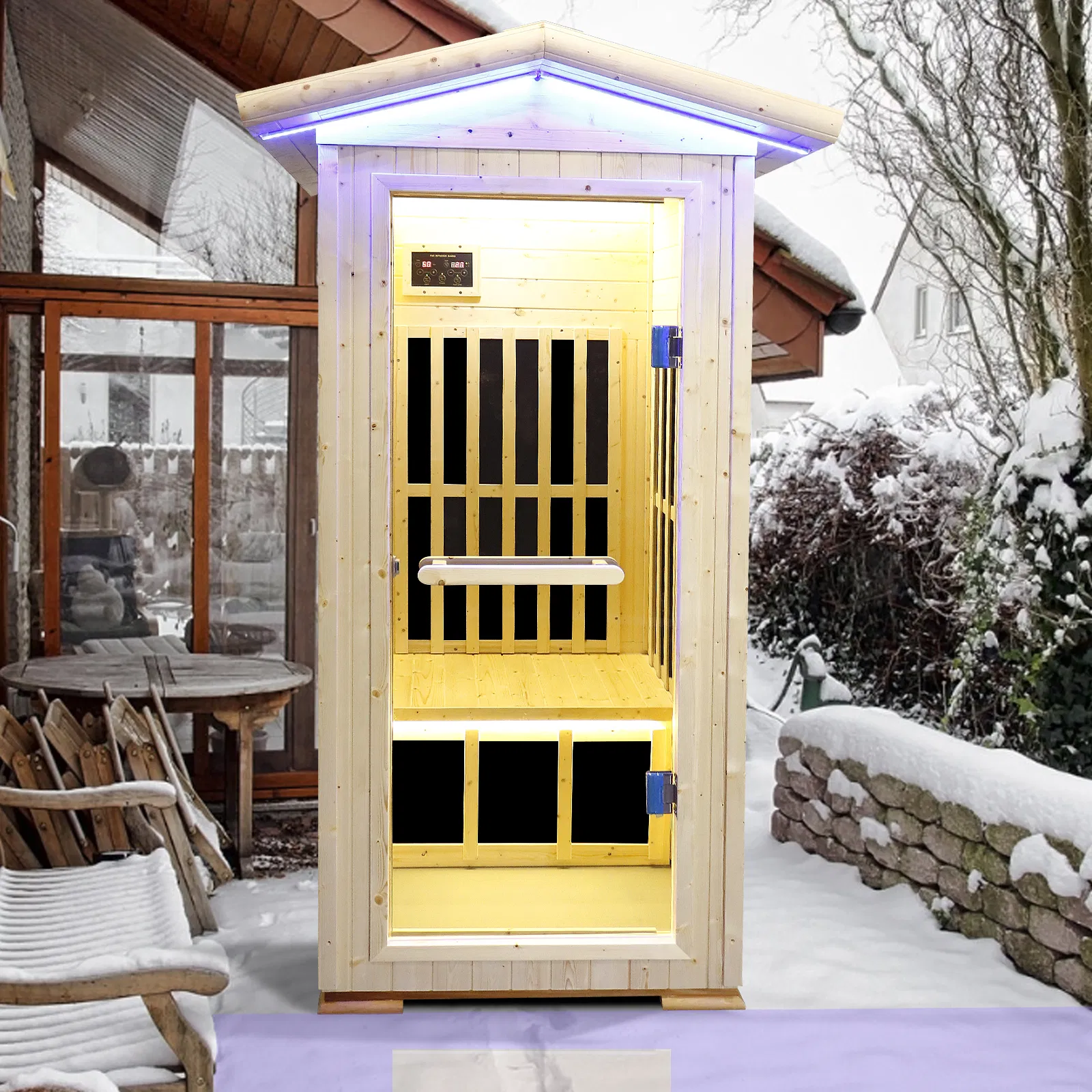 Single Person Spruce Far Infrared Sauna Hair Room