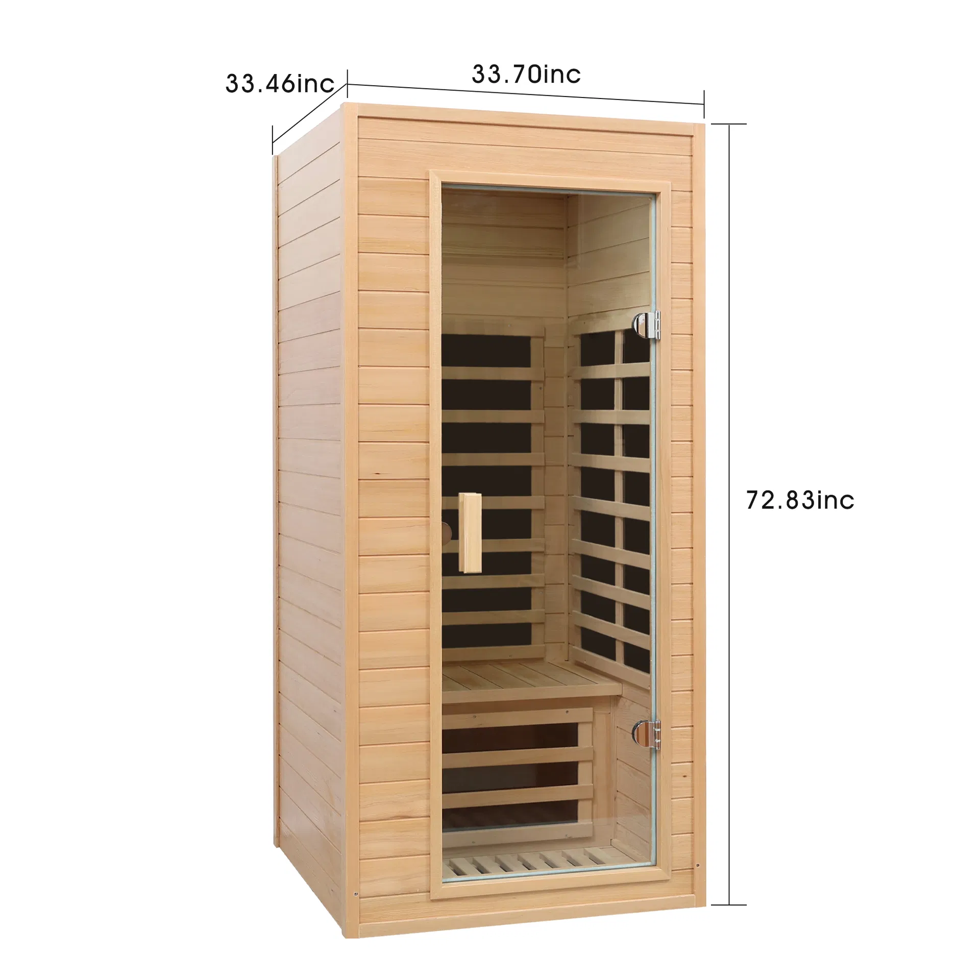 Hemlock One-Person Far Infrared Roof Embedded Indoor Sauna Room