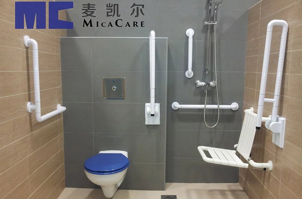 Ergonomic Toilet Safety Grab Bar for Elderly Bathroom Support