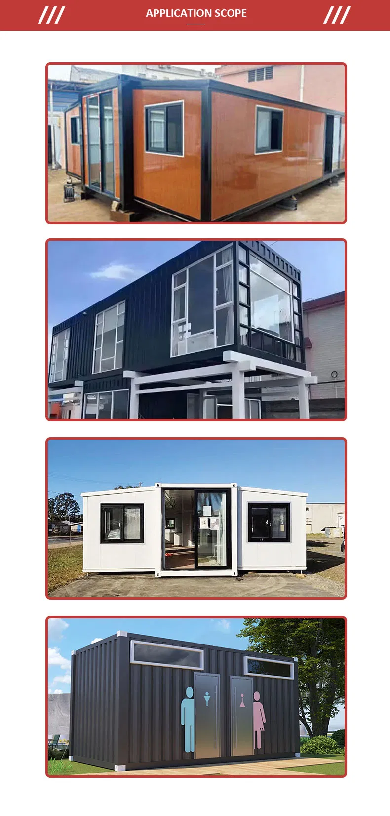 20FT Complete Facility Expandable Container House Temporary Construction Site Office Unit