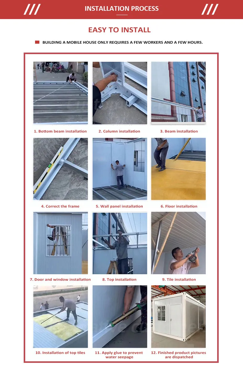 Custom Layout Waterproof Expandable Container House Beach Glamping Vacation Prefab Living House