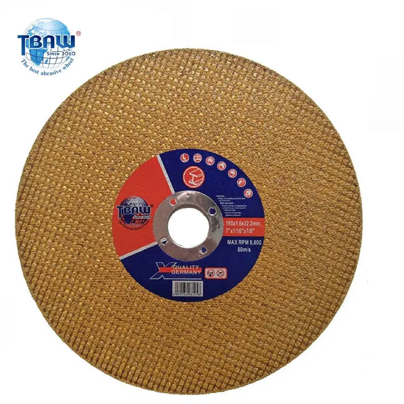 China Factory 7' 180 mm High Speed Cutting Disc, Cutting Wheel, Cut off Wheel, Grinding Wheel New Type 7 Inch Thin Metal Cutting Discs 180 mm