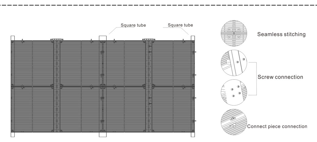 Indoor Transparent led Wall Indoor Transparent led Wall