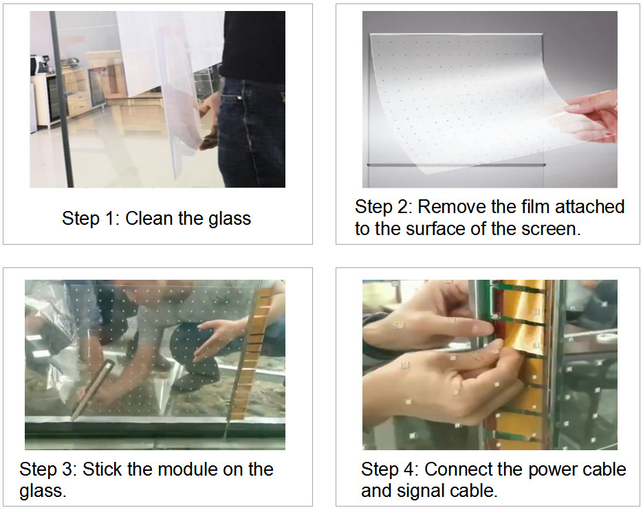 installation of soft led film screen installation of soft led film screen