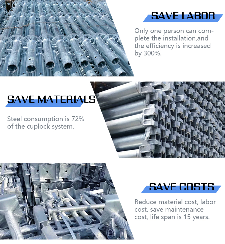 concrete slab roof formwork scaffolding system quick stage scaffolding galvanized steel planks ringlock
