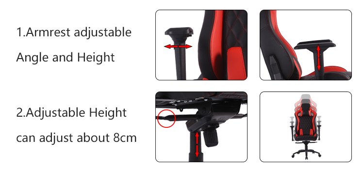 Free Sample Rgb Led Free Shipping Game Computer Memory Foam Napa Leather Your Logo Racing Gaming Chair With Class Speakers