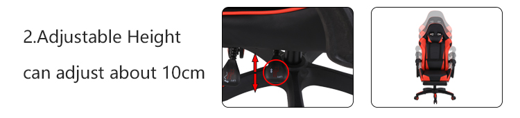 Free Sample Pc Office Racing Computer Reclining Leather Silla Gamer Dropshipping Led Gaming Chair With Footrest