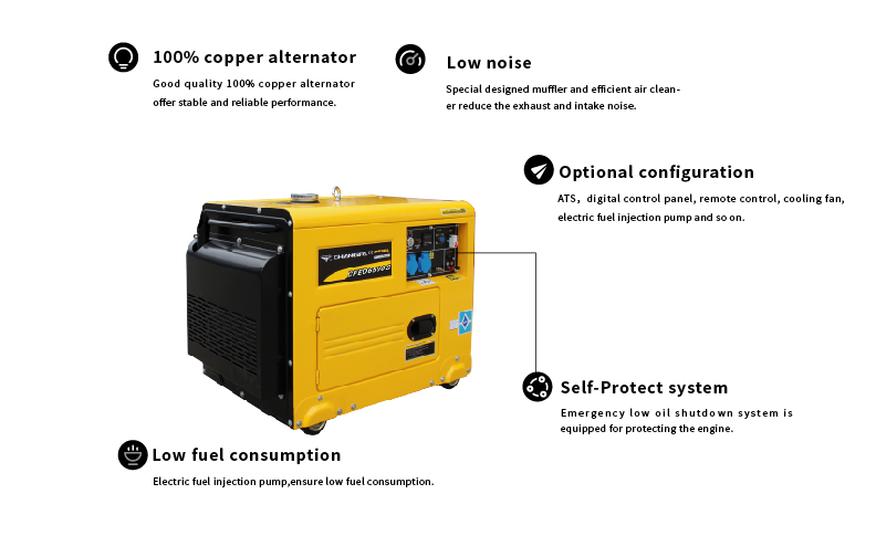 silent type diesel generator