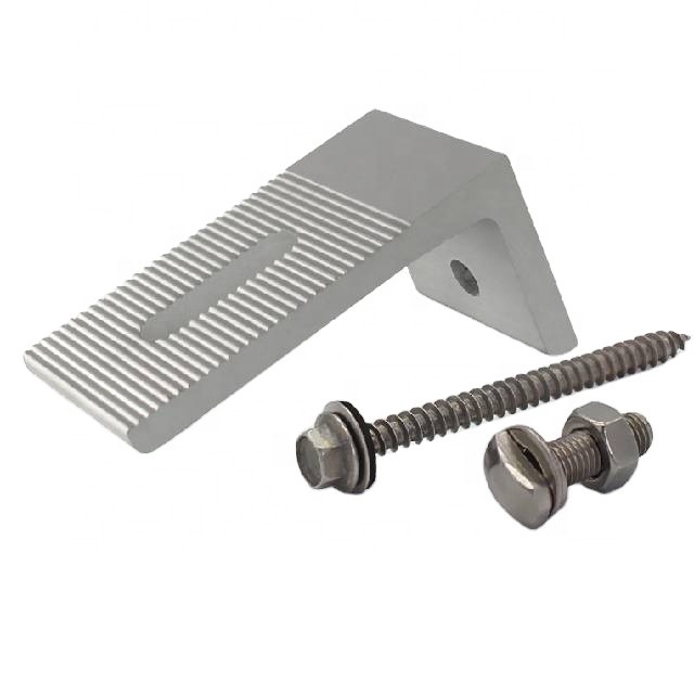 Anodised Aluminium Alloy Extrusion Profiles Clamp For Solar Mounting System 0