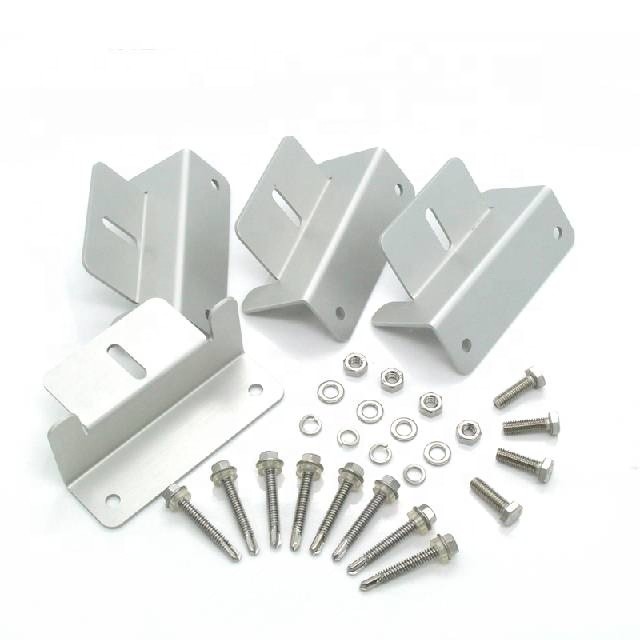 Anodised Aluminium Alloy Extrusion Profiles Clamp For Solar Mounting System 1