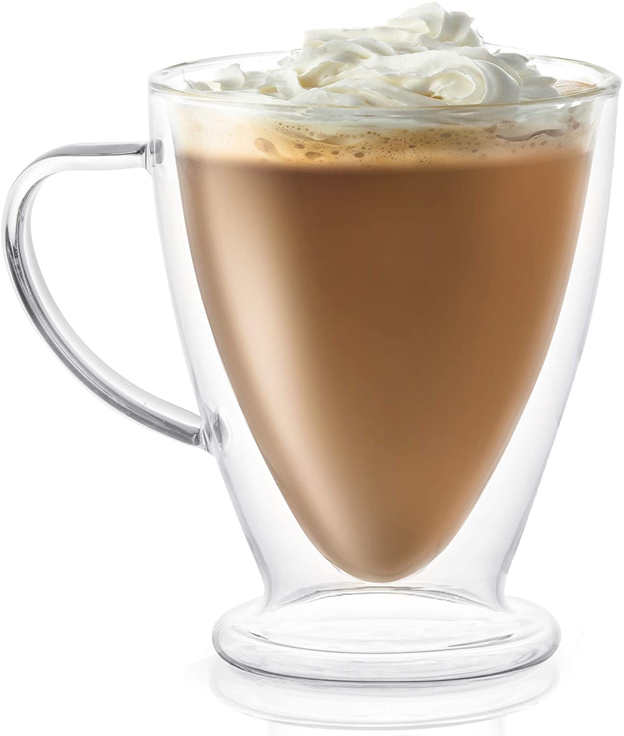 coffee cup reusable double wall glass handblown high