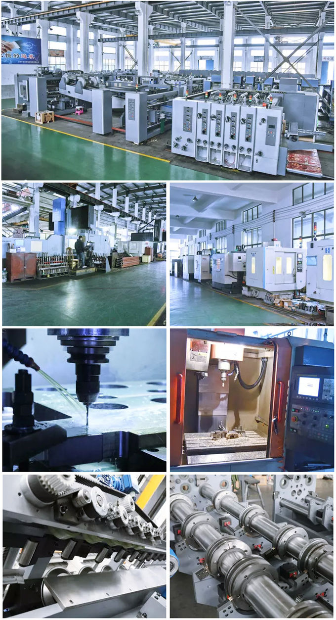 Three color 1200mm Flexographic Box Printing Machine For Carton Box 5