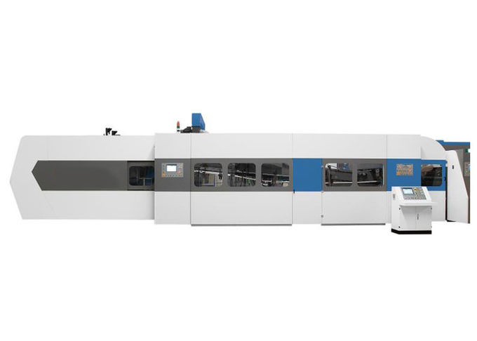 Three color 1200mm Flexographic Box Printing Machine For Carton Box 4