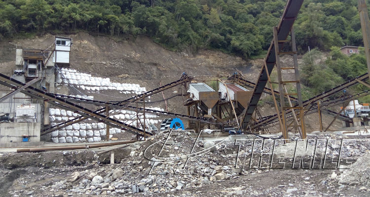 Sand making production line sand crushing equipment rock quarry machine