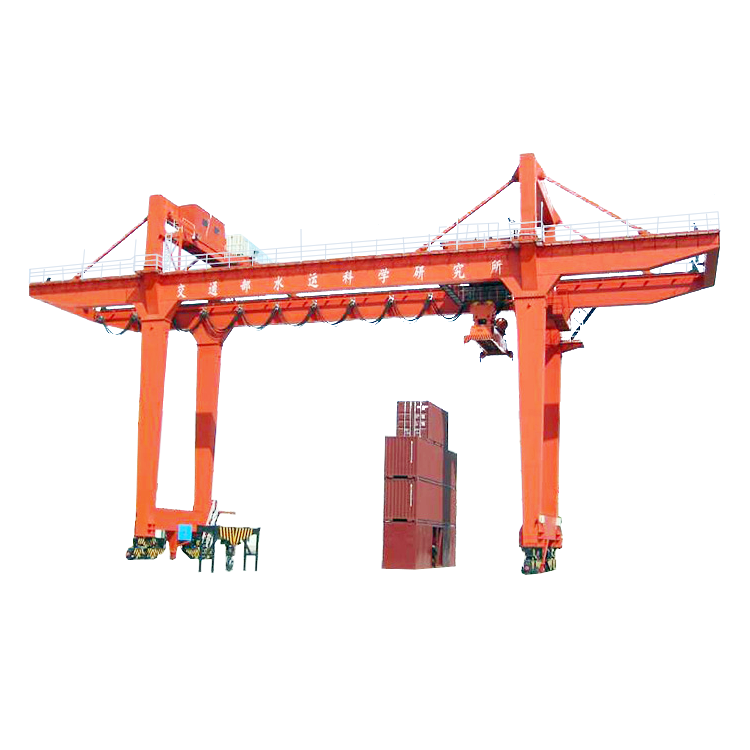 Cabin Control 45Ton Long Span Rail Mounted Container Gantry Crane Double Girder 0