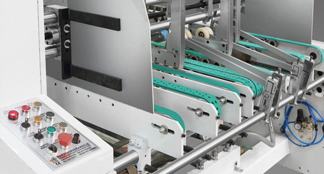 Straight Line Bottom Folding Gluing Machine Double Side Lock 400m/Min 0