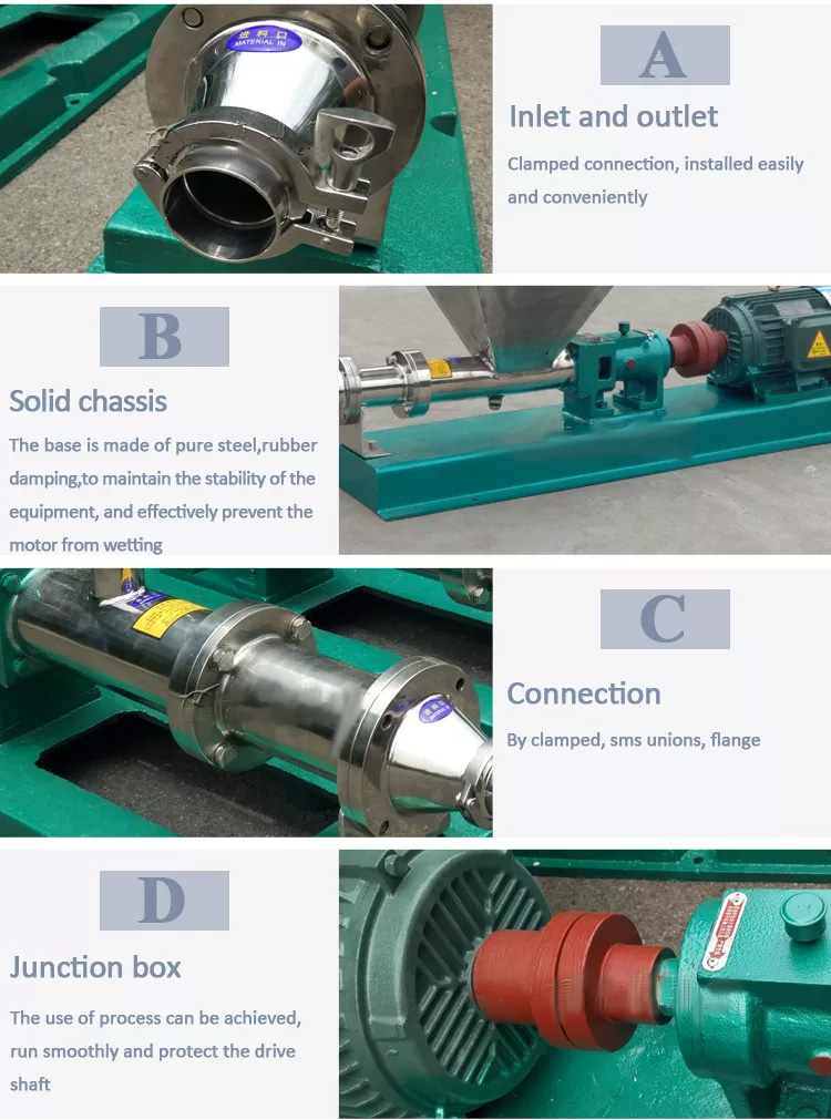 sanitary food grade molasses rotary rotor mono stator single mini screw pumps.jpg