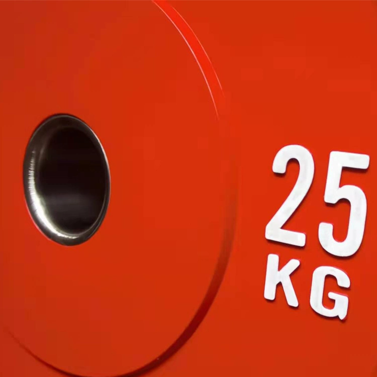 Fast Delivery Bumper Weight Plates Color Weight Lifting Barbell 5kg 10kg 15kg 20kg 25kg Color Rubber Bumper Plate