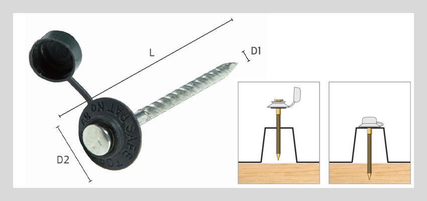 Plastic Waterproof Cap Roofing Screws
