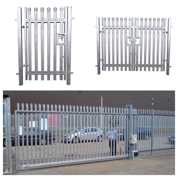 Galvanized Steel Iron Security Garden Europe Palisade Fencing Panel Metal Palisade Fence