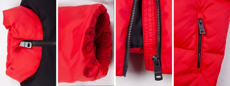Kids down jacket detail