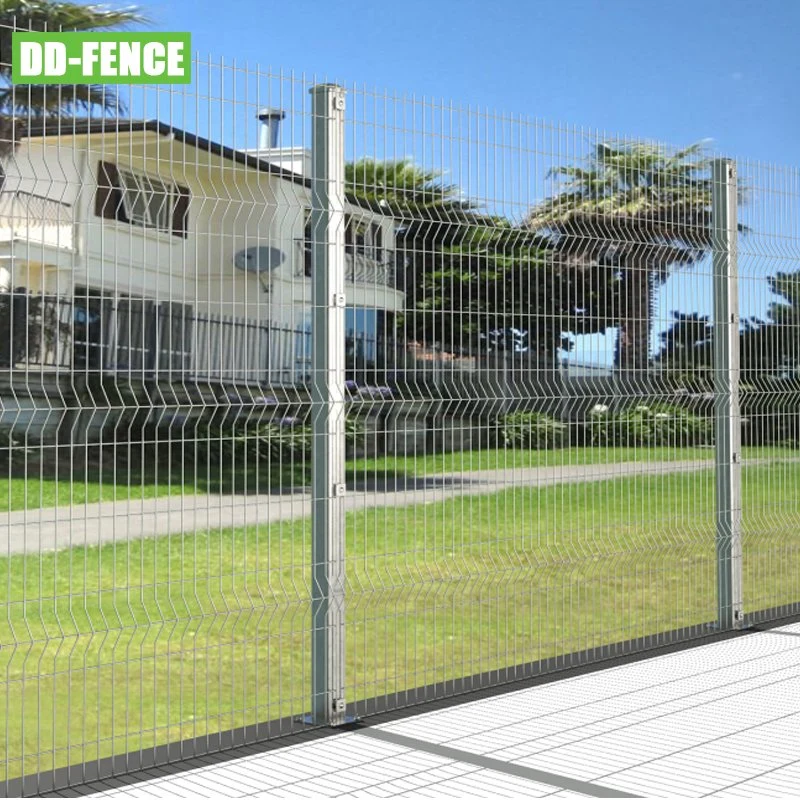 High Quality Galvanized Metal PVC Coated 3D V Bending Welded Curvy Wire Mesh Panel Fence for Garden Farm
