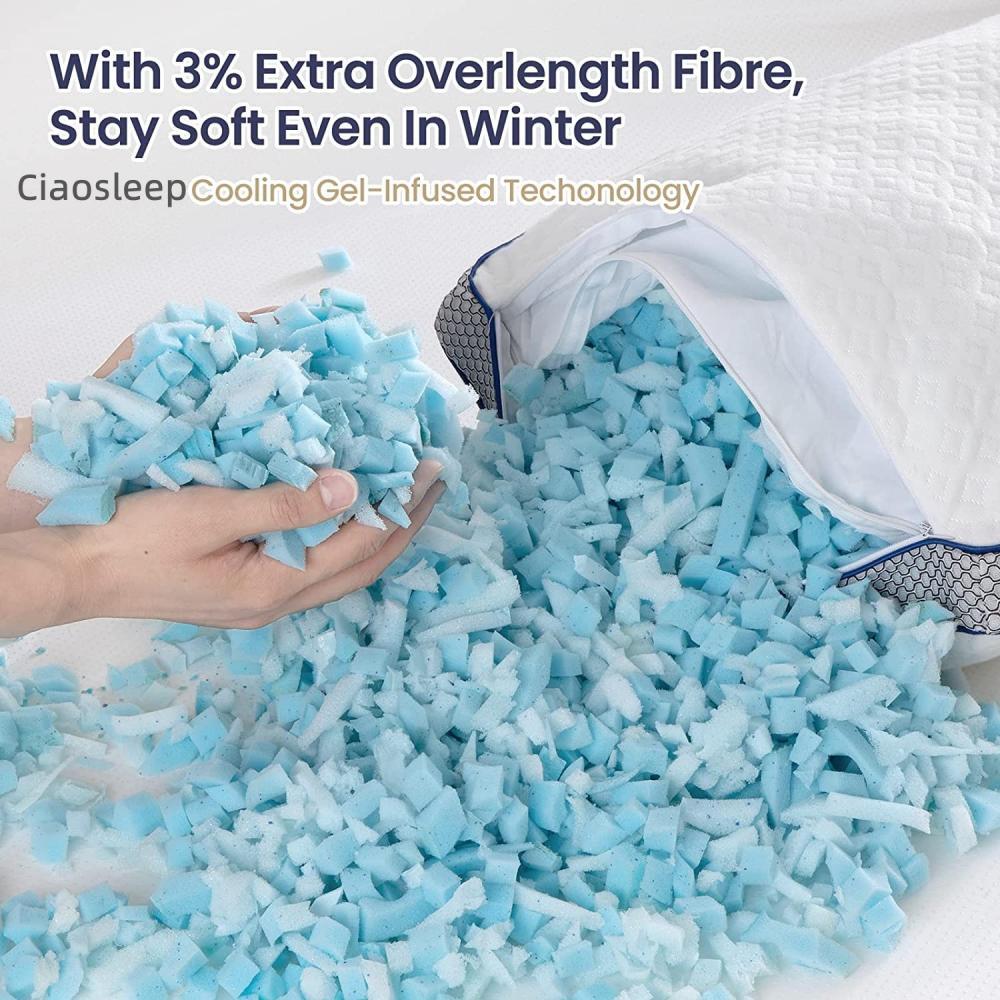 Double Sideband Shredded Memory Foam Pillow 62 Jpg Double Sideband Shredded Memory Foam Pillow 62 Jpg